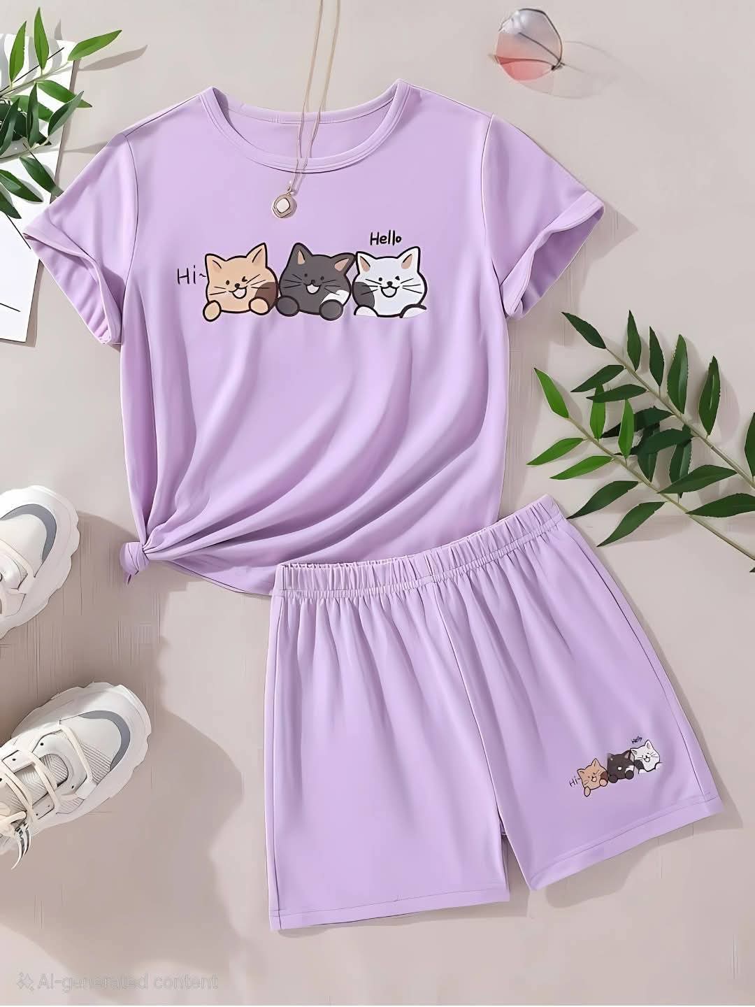 New Collection. 
Boys  & Girl's T Shirt set's.
Premium quality products. 
Stylish fashionable and comfortable. 
100 % cotton fabrics .
100 % print guarantee. 
Colours: 70 
Size: 6 month  to  6 years.