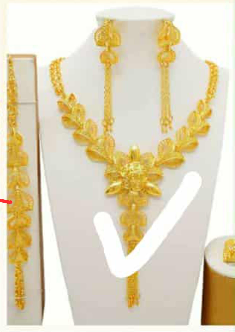 24k Dubai Gold Plated Jewelry good quality regular And party  used for women jewelry