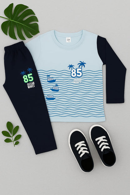 Boys & Girl's full sleeve set's.
Best quality products.
Stylish fashionable and comfortable. 
100 % cotton fabrics . 
100 % print guarantee. 
Fabric: single Jersey. 
Colours: 35 
Size: 1 to 8 years. 
10 pcs bundle.