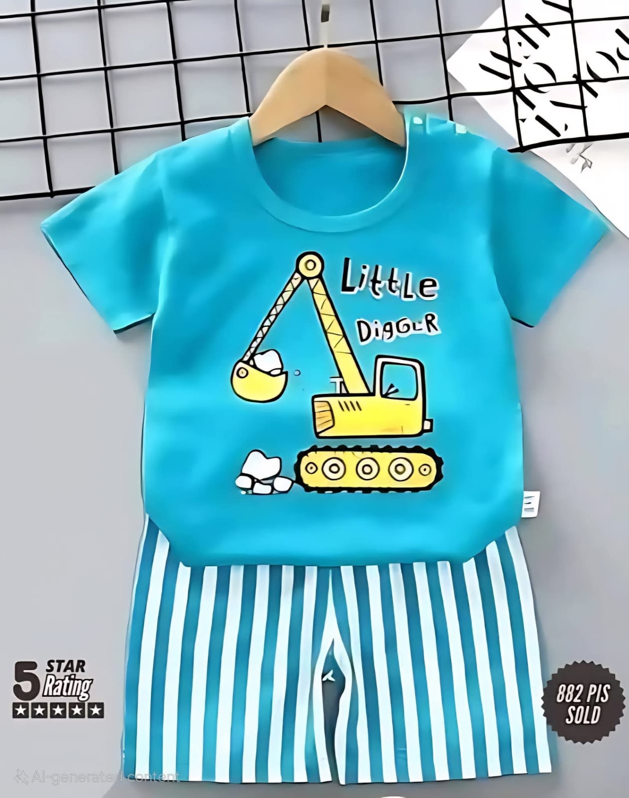 New Collection. 
Boys  & Girl's T Shirt set's.
Premium quality products. 
Stylish fashionable and comfortable. 
100 % cotton fabrics .
100 % print guarantee. 
Colours: 70 
Size: 6 month  to  6 years.